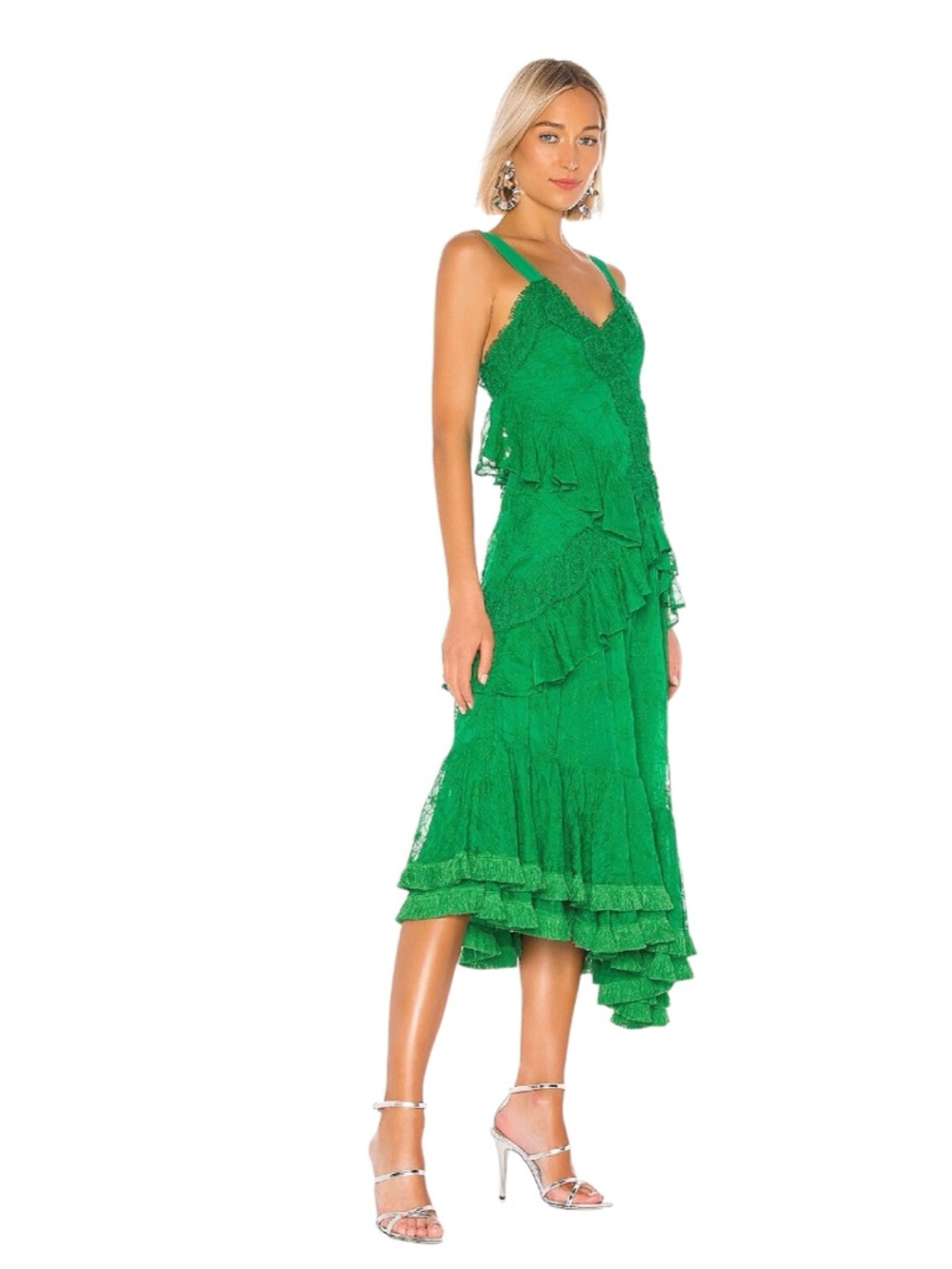 ALEXIS Green Lace Bozoma Dress in Sz S - Picture 2 of 8